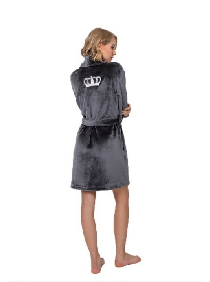Robe Aruelle Gray Fleece Eve