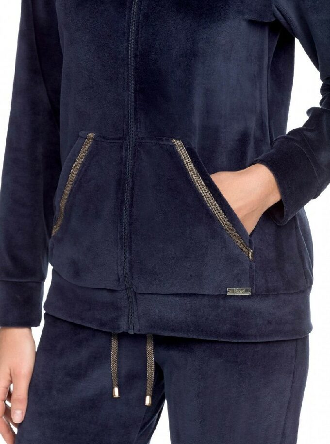 Vamp blue velvet jumpsuit 15249
