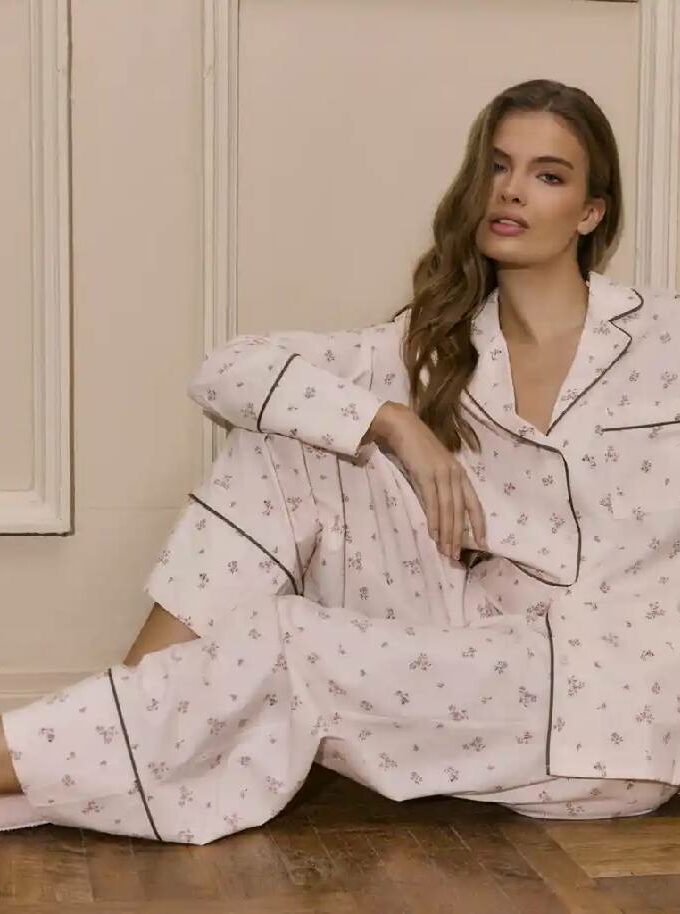 Γυναικεία χειμωνιάτικη πιτζάμα εμπριμέ Aruelle Petra